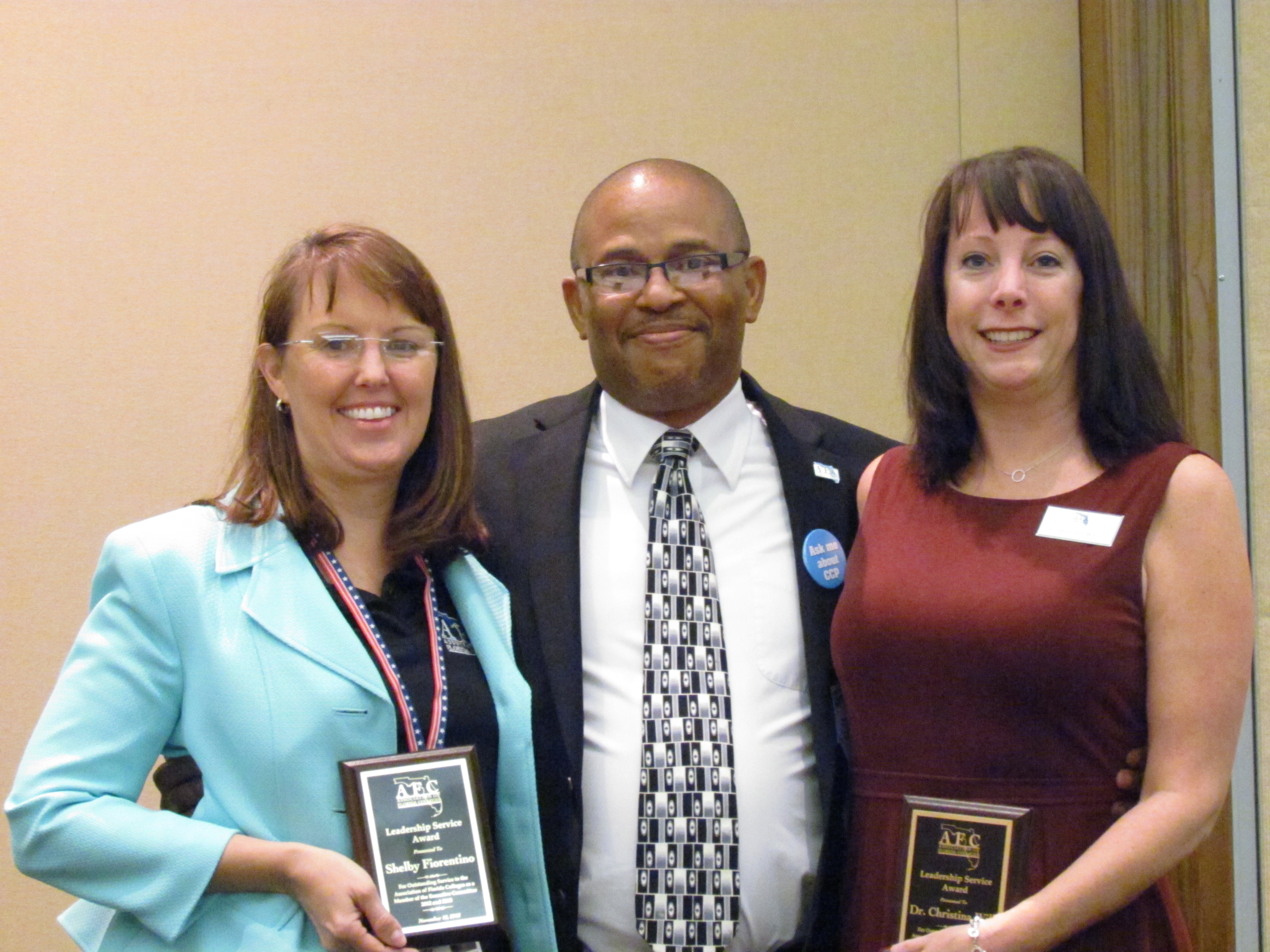 Leadership Service Award Shelby F and Christina W